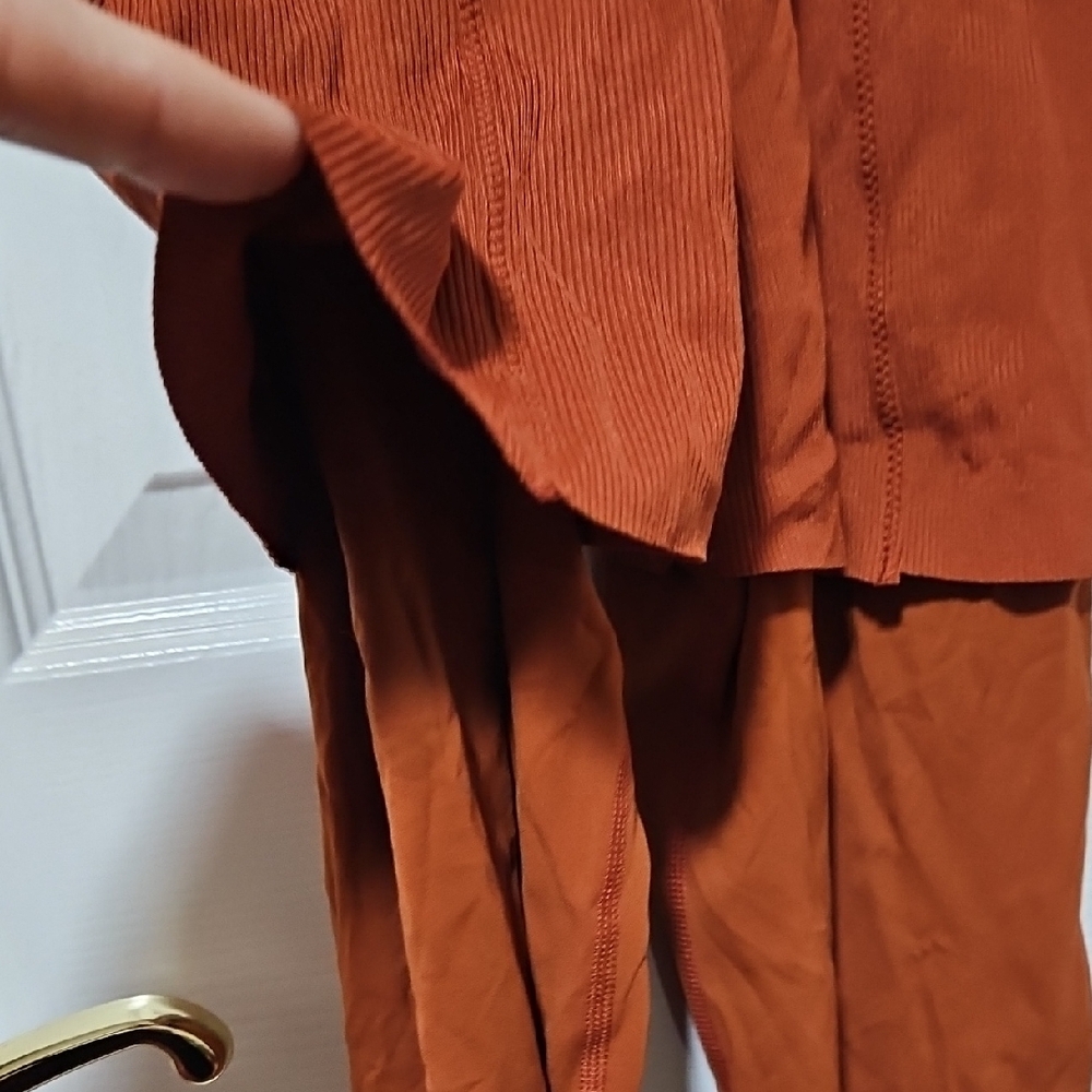 Nike Burnt Orange Yoga Jumpsuit - Picture 4 of 16